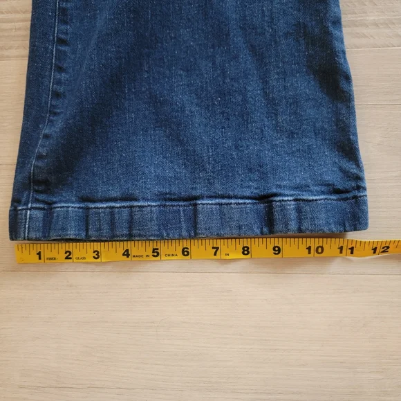 Maeve By Anthropologie Blue Flare Jeans Classic Wide Leg Style - Picture 15 of 15